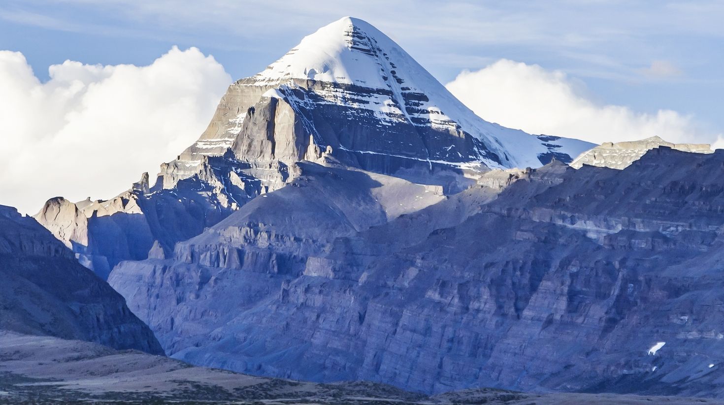 A breath-taking view of the snow-capped Mount Kailash on Tibet visit