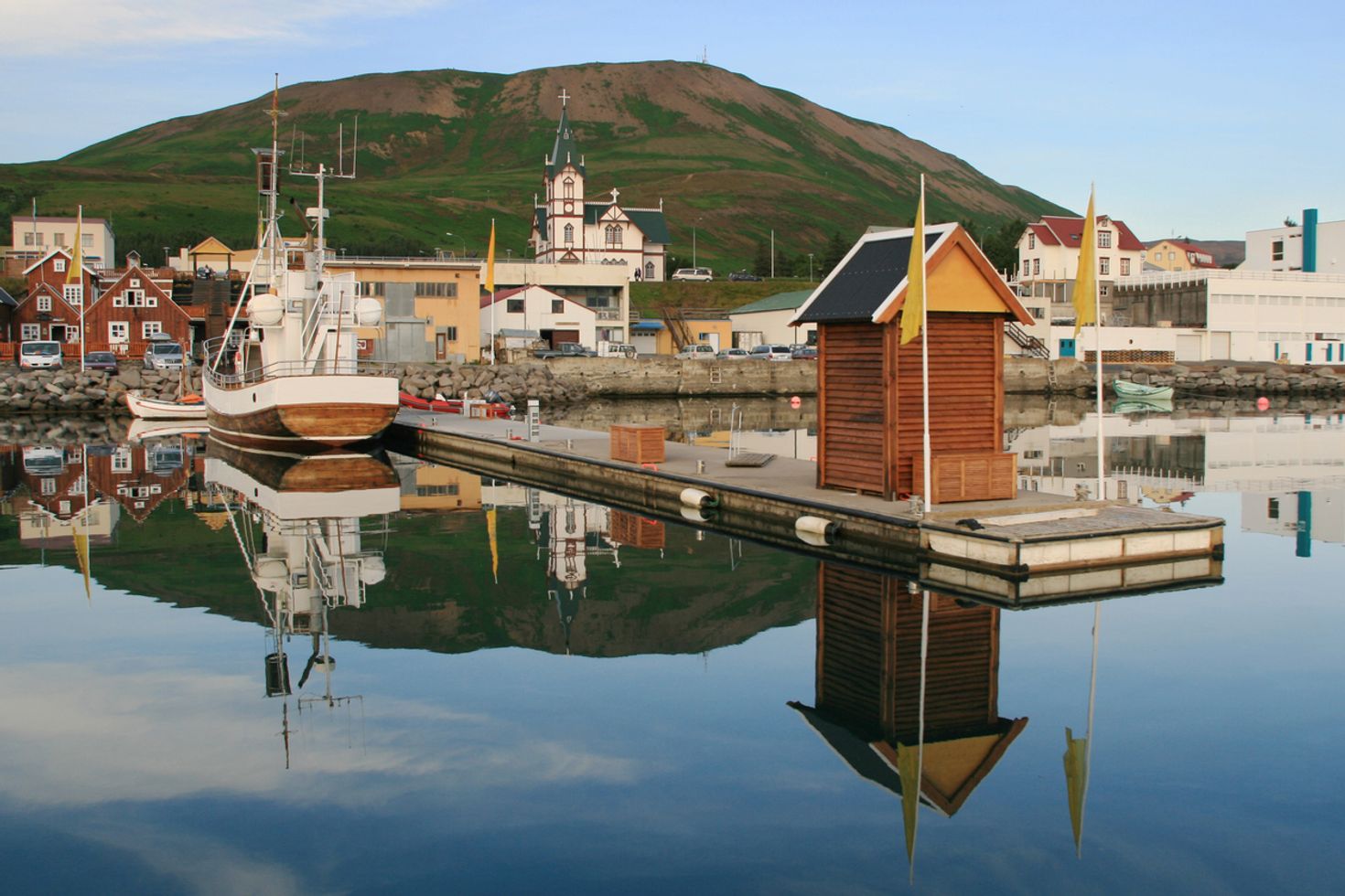Husavik is another popular spot for whale watching in Iceland