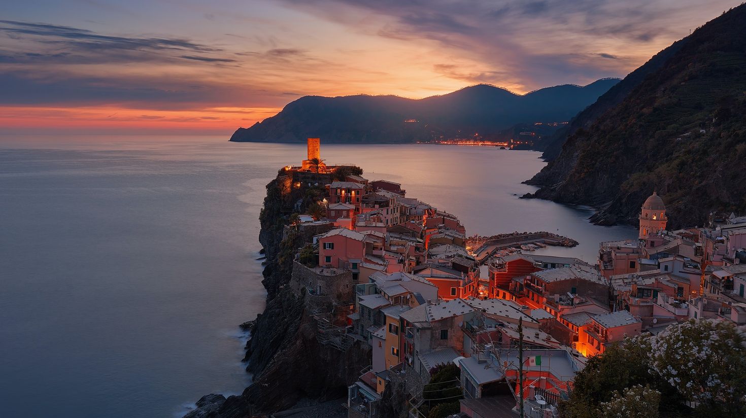 Vernazza, a beautiful town in Italy.
