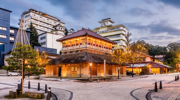 Yamashiro onsen, an onsen town in Kanazawa is a major attraction of Japan.