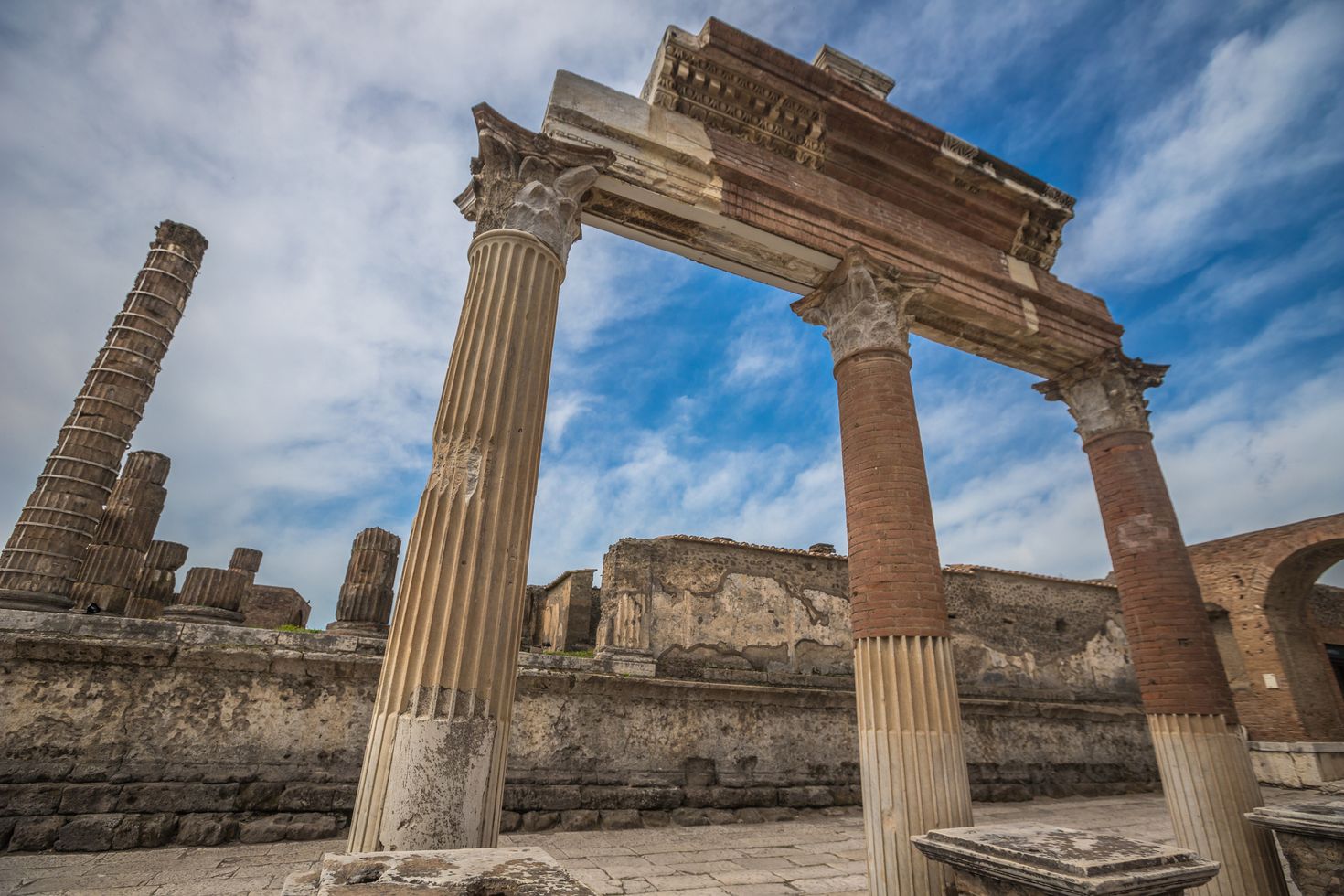 The forum inside the Pompeii Ruins.
