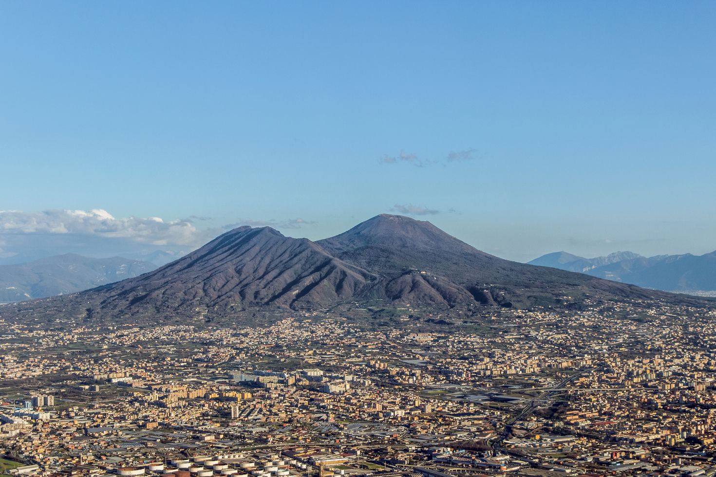 Vesuvius is a famous tourist attraction when in Naples.