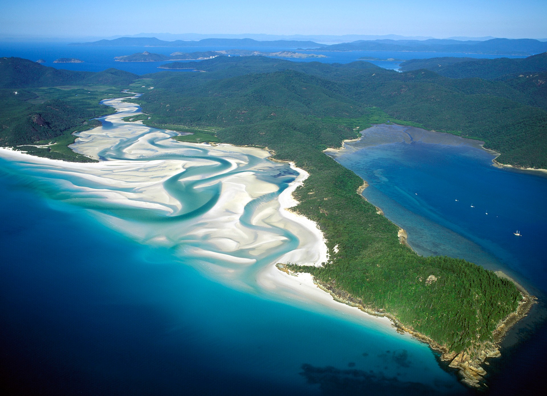 Whitehaven beach offers the best aerial views. Whitehaven beach in Australia is believed to be one of the best beach destinations in the world.