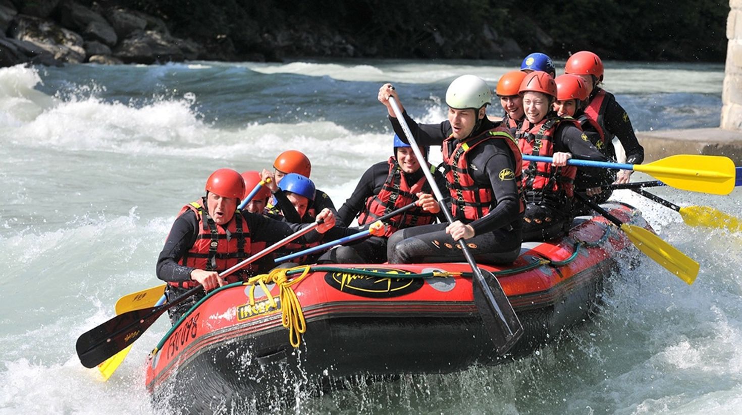Rafting in Naranjo River in Costa Rica offers spectacular views.