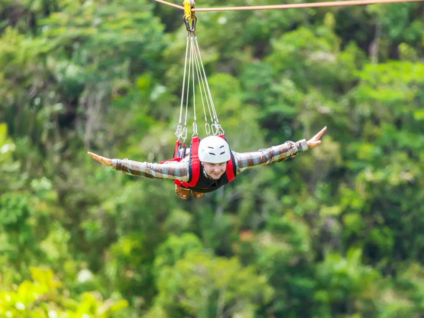 Ziplining in Costa Rica superman