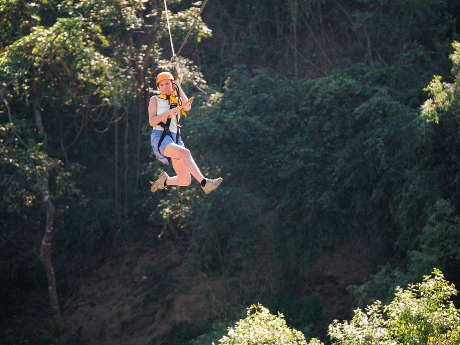 Ziplining in Costa Rica is a fun activity