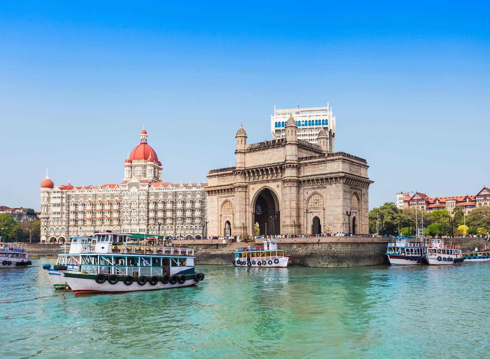Taj Mahal Hotel and Gateway of India