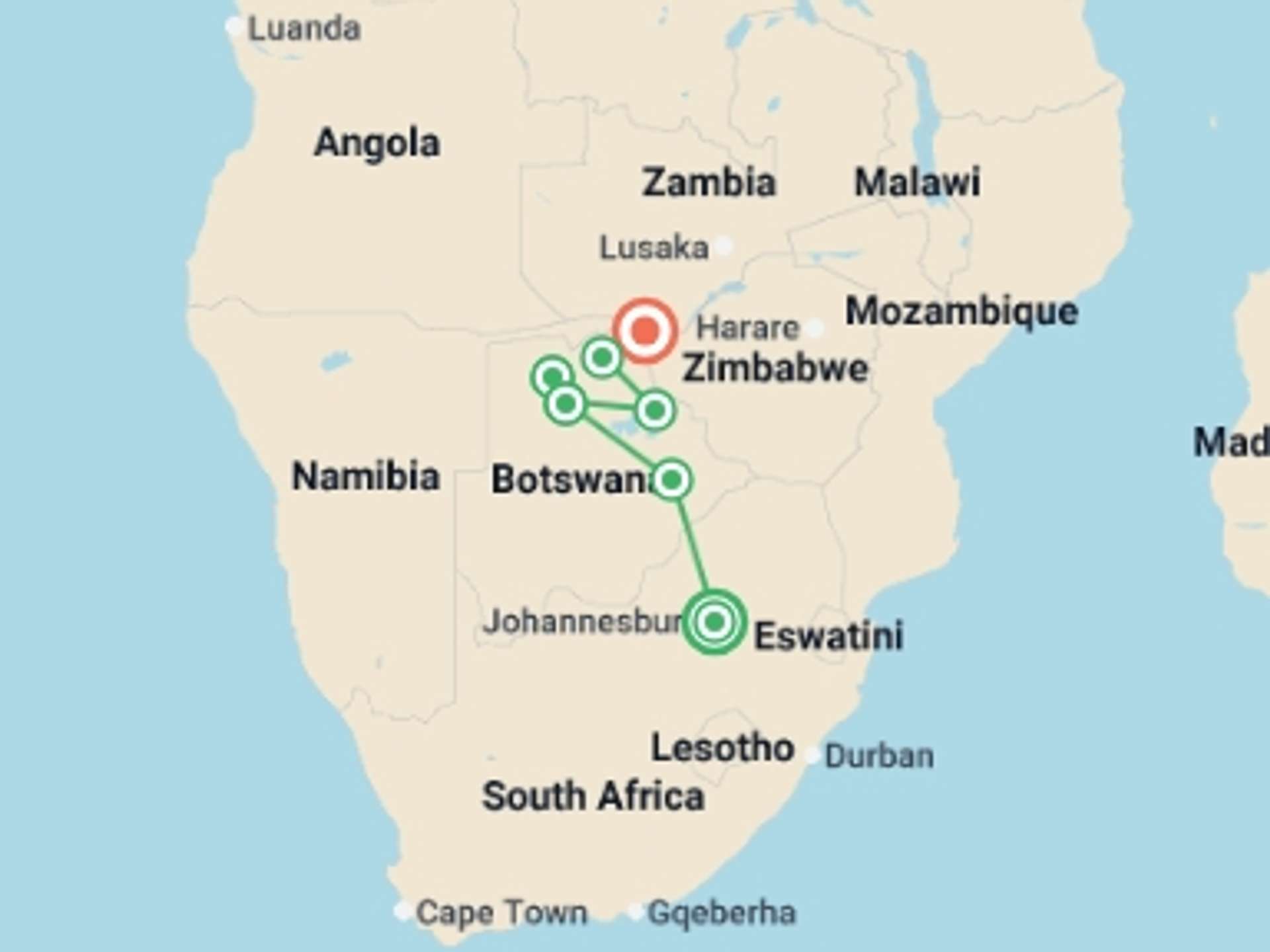 Southern Africa 10-Day tours