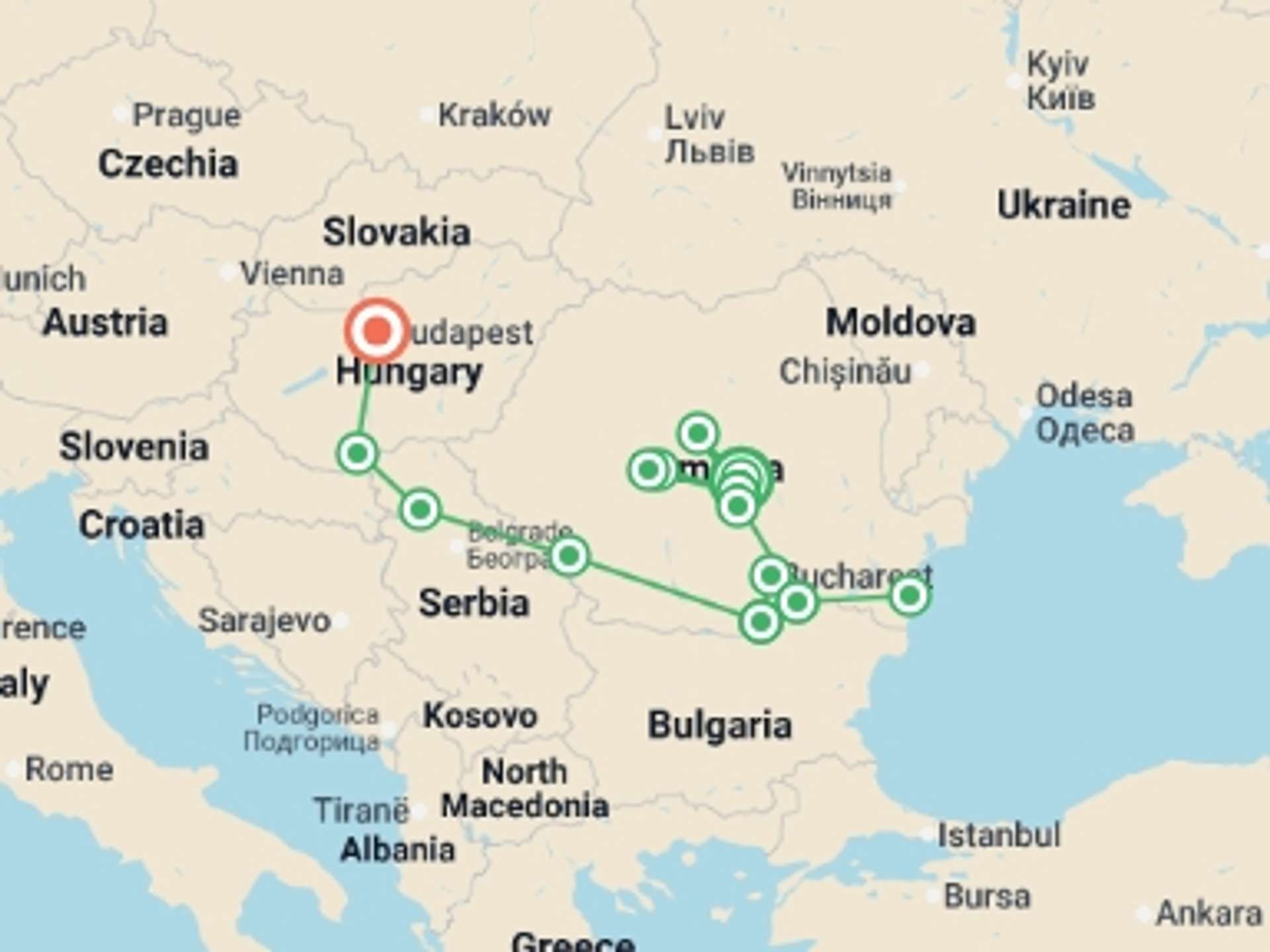 Eastern Europe 12-Day tours