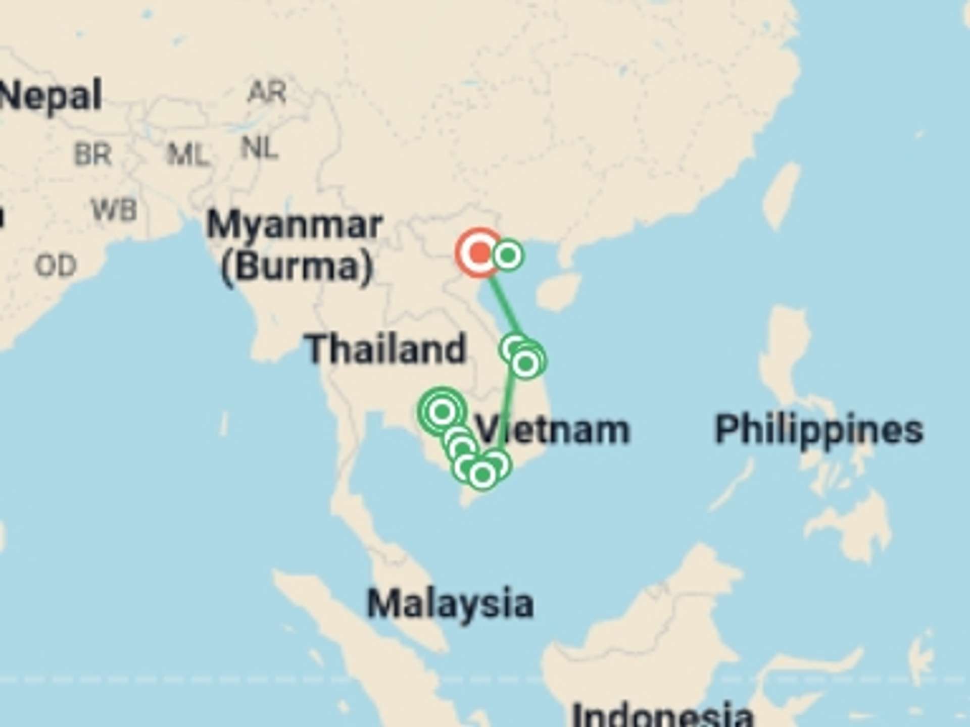 South East Asia 18-Day tours