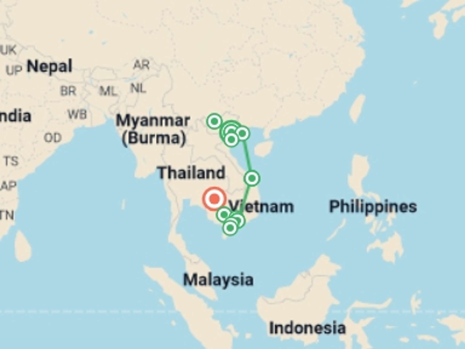 South East Asia 21-Day tours