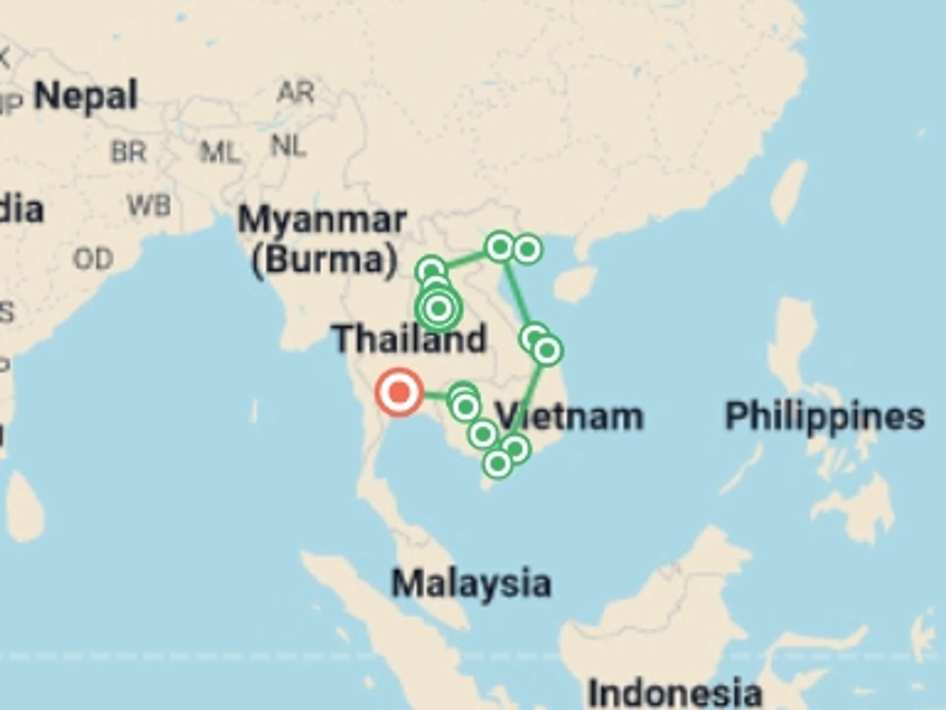 South East Asia 22-Day tours