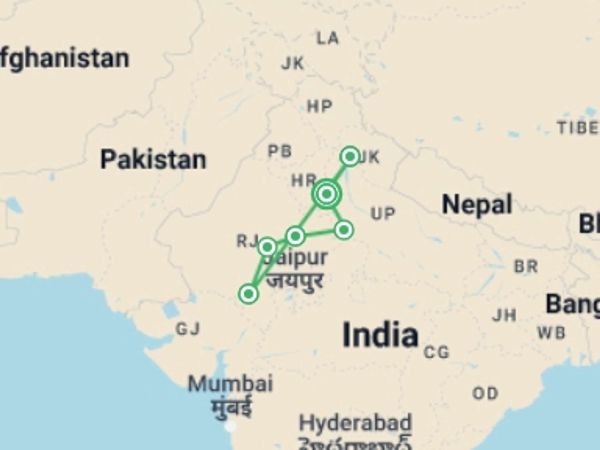 India 12-Day tours