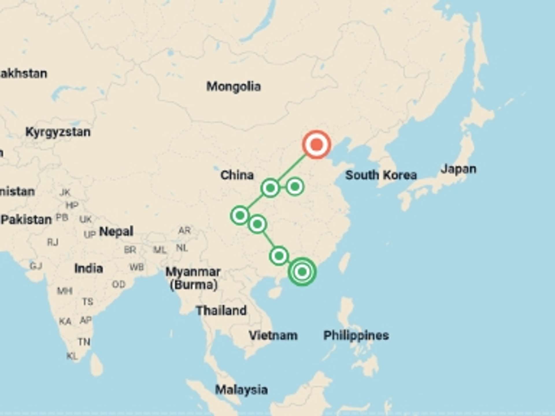 East Asia 18-Day tours