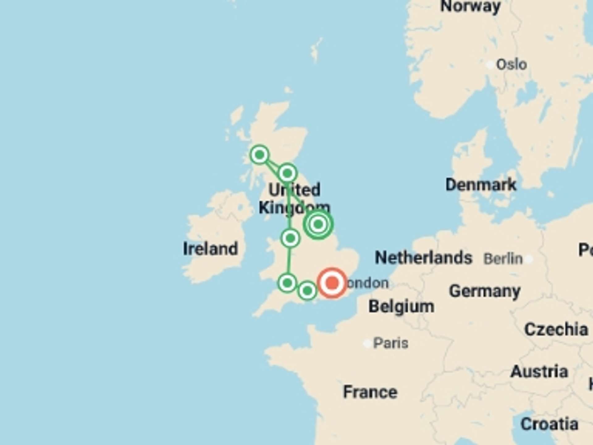 England 7-Day tours
