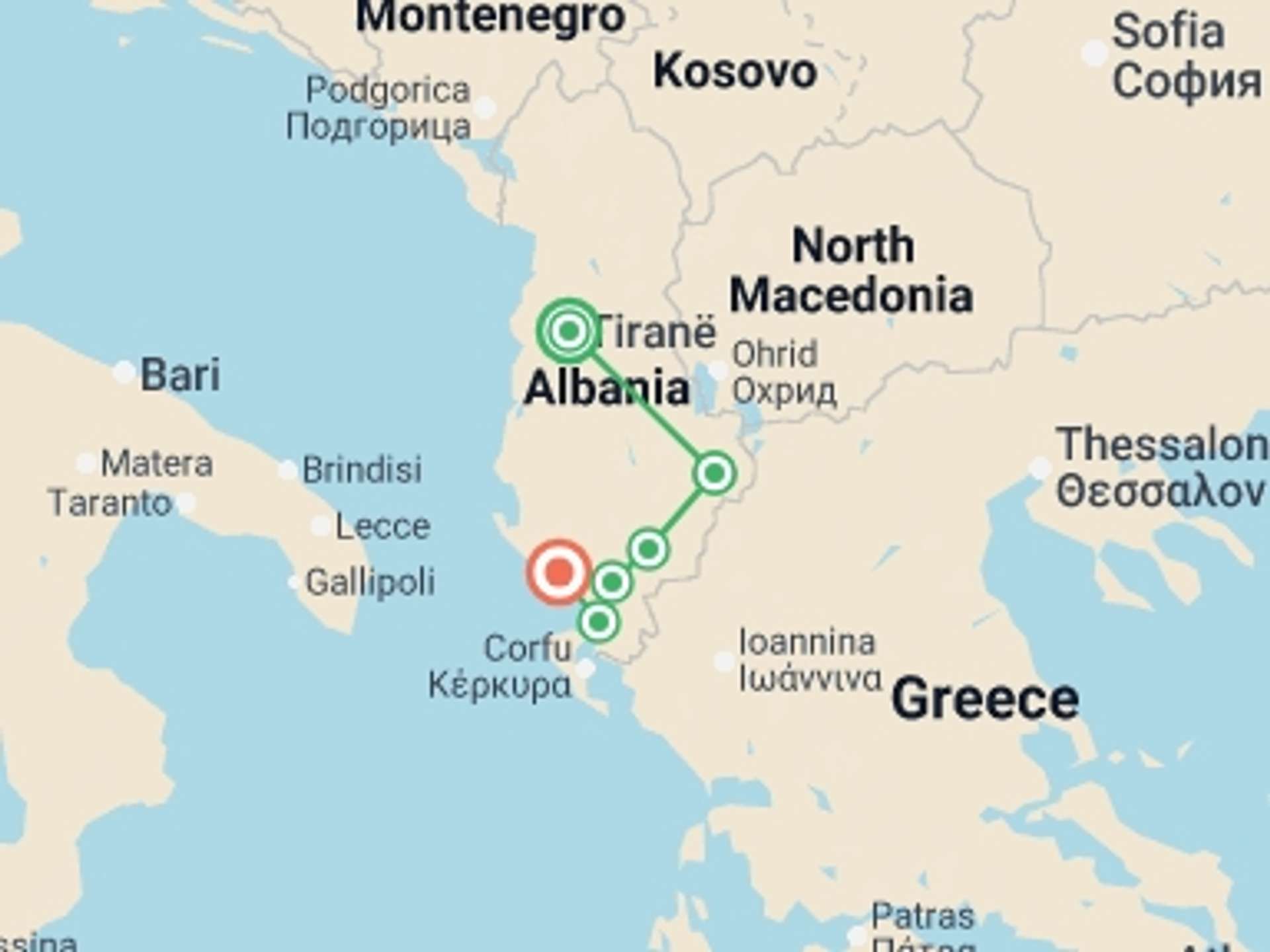 Albania 8-Day tours