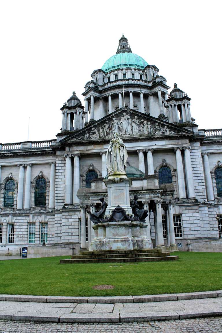 Old European stone building in Northern Ireland